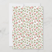 Holly Berry Christmas Photo Holiday card シーズンカード (裏面)