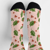 Holly Berry Christmas Socks ソックス (上部)