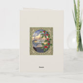  Holly Berry Decorative Christmas Border カード (裏面)