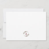 Holly Berry Happiest Holidays Photo Christmas シーズンカード (裏面)