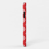 Holly Berry on Red White Snowflakes Pattern Case-Mate iPhoneケース (裏面/右)