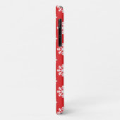 Holly Berry on Red White Snowflakes Pattern Case-Mate iPhoneケース (裏面/左)