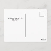 Holly Berry Personalized Photo Memorial Christmas ポストカード (裏面)