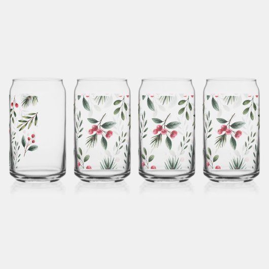 Holly Berry Wreath  ガラス缶 (左)