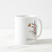 Holly Birth Month Flower コーヒーマグカップ (正面右)
