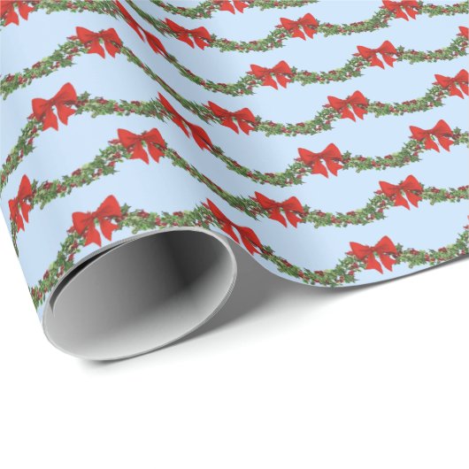 Holly Boughs Wrapping Paper ラッピングペーパー (ロールコーナー)