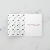 Holly Branches写真クリスマス シーズンカード (内部)