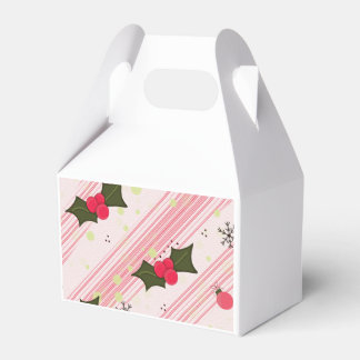 Holly by Sionna gift box with snowflakes  フェイバーボックス