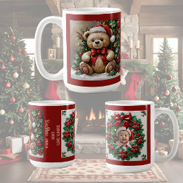 Holly Christmas Bear コーヒーマグカップ