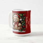 Holly Christmas Bear コーヒーマグカップ (正面左)