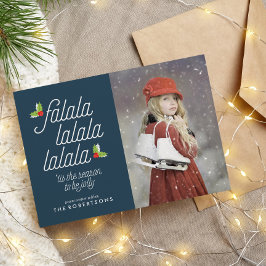 Holly Christmas Photoの大枝 シーズンカード