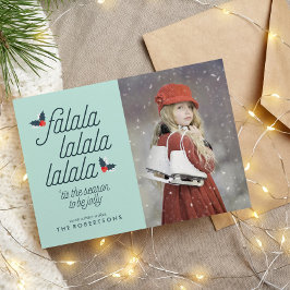 Holly Christmas Photoの大枝 シーズンカード