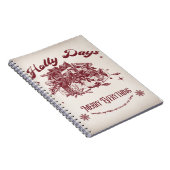 Holly Days Vintage Christmas ノートブック (右側)