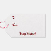 Holly Garland Merry & Bright ギフトタグ (裏面横)