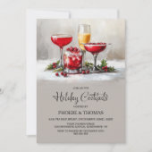 Holly Holiday Cocktail Party 招待状 (正面)