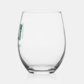 Holly Jolly ステムなしワイングラス (左)