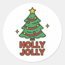 Holly Jolly ラウンドシール