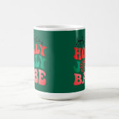 Holly Jolly babe Christmas Mug コーヒーマグカップ (中央)