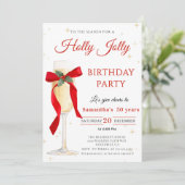 Holly Jolly christmas birthday Party 招待状 (スタンド正面)