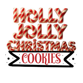 Holly Jolly Christmas Cookies オーナメントカード