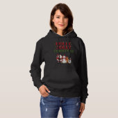Holly Jolly Christmas Cute Holiday Hoodie パーカ (正面フル)