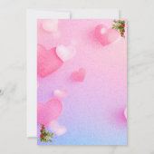 Holly Jolly Christmas Cute Penguin Paste 招待状 (裏面)