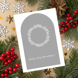 Holly Jolly Christmas Greeting Card カード