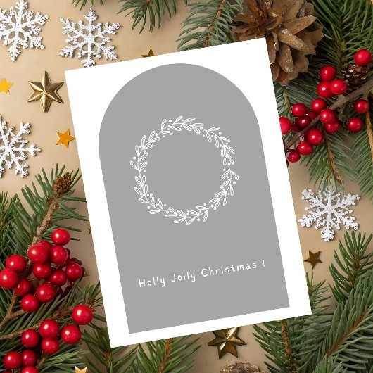 Holly Jolly Christmas Greeting Card カード
