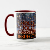 Holly Jolly Christmas Inspector Keepsake マグカップ (左)