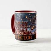 Holly Jolly Christmas Inspector Keepsake マグカップ (正面左)