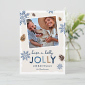 Holly Jolly Christmas Photo シーズンカード (スタンド正面)