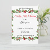 Holly Jolly Family Christmas Party  招待状 (スタンド正面)