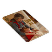 Holly Jolly family holiday photo beige year naboho マグネット (右側)