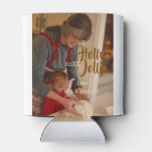 Holly Jolly family holiday photo beige year naboho 缶クーラー (裏面)