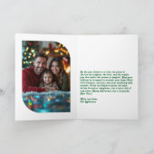 Holly Jolly Hand Drawn Merry Christmas Photo シーズンカード (内部)