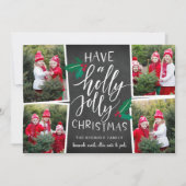 Holly Jolly | Holiday Photo Collage Card シーズンカード (正面)