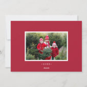 Holly Jolly | Holiday Photo Collage Card シーズンカード (裏面)