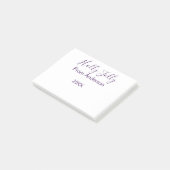 Holly Jolly holidays add name family year purple s ポストイット (アングル)