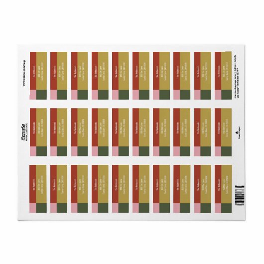 Holly Jolly Label ラベル (フルシート)