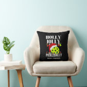 HOLLY JOLLY PICKLEBALLY クリスマス クッション (椅子)