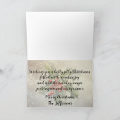 "Holly Jolly Snowman" with a Fawn カード (内部)