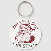 Holly Jolly Vintage Christmas キーホルダー (裏面)