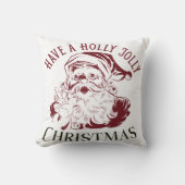 Holly Jolly Vintage Christmas クッション (正面)