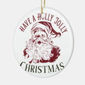 Holly Jolly Vintage Christmas セラミックオーナメント (左)