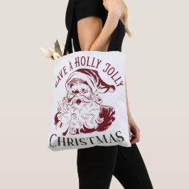 Holly Jolly Vintage Christmas トートバッグ