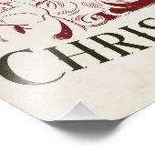 Holly Jolly Vintage Christmas フォトプリント (角)