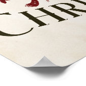 Holly Jolly Vintage Christmas ポスター (角)