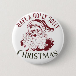 Holly Jolly Vintage Christmas 缶バッジ