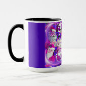 Holly Jolly Vintage Santa Faces Coffee Mug マグカップ (左)