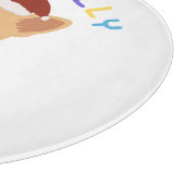 Holly Jolly Welsh Corgi Chopping Board カッティングボード (角)